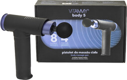 VITAMMY body 5 czarno-fioletowy Pistolet do masażu ciała