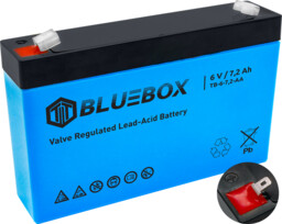 BLUEBOX Akumulator VRLA AGM 6V 7,2Ah
