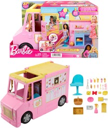 Barbie HPL71 Lemoniadowy truck furgonetka auto Mattel
