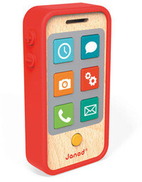 Janod Telefon Drewniany z Dźwiękami J05334