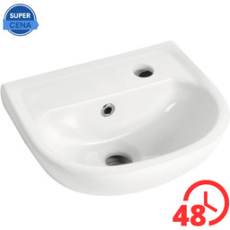 Mała umywalka ceramiczna do zawieszenia 45x30x17 cm CREAVIT