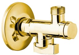Sapho Zawór kątowy 1/2"x 3/8" złoto 2020ZL