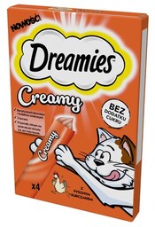 DREAMIES Przysmak dla kota Creamy Kurczak (4 x
