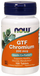 NOW GTF Chromium 200mcg 100tabs