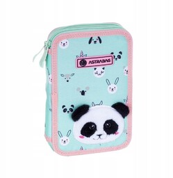 Piórnik Podwójny Z Wyposaż Teddy Panda Astra