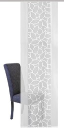 Home fashion zasłona przesuwna żakardowa, poliester, biała, 245