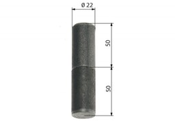 Zawiasa budowlana toczona 22/80 mm z kulką