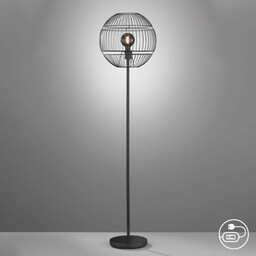 Honsel Nowoczesna lampa stojąca czarna - Sphaera