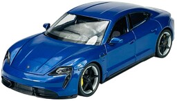 Welly Porsche Taycan Turbo S Niebieski 1:24 Samochód