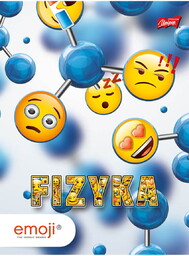 Zeszyt Okładka Laminowana A5 60K Kratka Fizyka Emoji