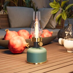 Calex Lampa stołowa LED Lavinio, zielona, ściemniana możliwość