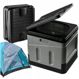 TOALETA TURYSTYCZNA PRZENOŚNA BIWAKOWA SKŁADANA WC 25L STOŁEK