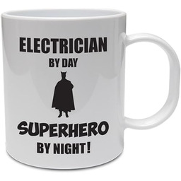 ELECTRICIAN BY DAY SUPERHERO BY NIGHT - elektryka/zabawny