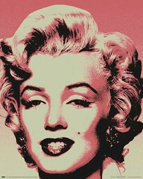 Mini plakat Marilyn Monroe Pop Art z akcesoriami