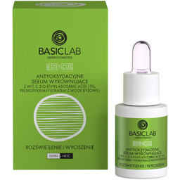 BASICLAB Esteticus Antyoksydacyjne serum wyrównujące z 15% witaminą