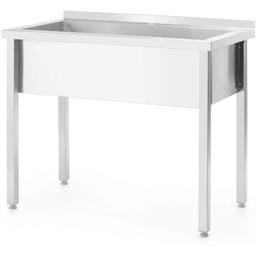 Basen zlew gastronomiczny jednokomorowy Budget Line STAL 1000