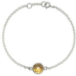 Pakamera Aura - Bransoletka srebrna z cytrynem