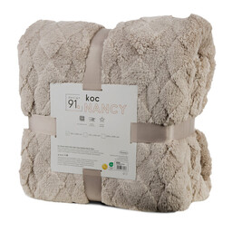 Design 91 Koc narzuta 200x220 Nancy beżowy
