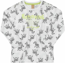 Bawełniana bluzka dla chłopca w zebry