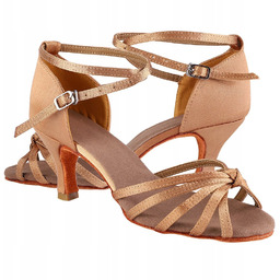 BUTY DO TAŃCA TANECZNE LATINO DELIKATNE SKIN DAMSKIE