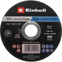 EINHELL Zestaw tarcz do metalu 49711525 115 mm