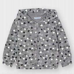 Bluza rozpinana w serduszka Mayoral Roz: 116cm