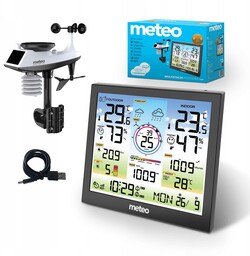 Stacja Pogodowa Pogody Bezprzewodowa Meteo Higrometr Barometr Wifi