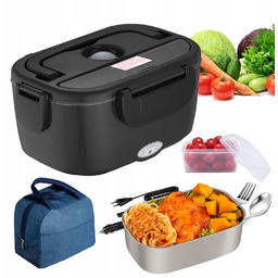 Podgrzewacz lunch box elektryczny z podwójnymi przegrodami