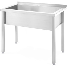 Basen zlew gastronomiczny jednokomorowy spawany Budget Line STAL