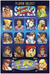 Grupa Erik Plakat Street Fighter Player Select -