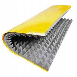 Pianka Akustyczna samoprzylepna Piramidka 100x100 cm Mata wygłuszająca