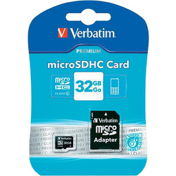 Karta pamięci MicroSDHC Verbatim 32GB Class 10 +