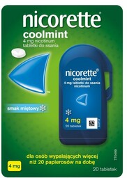 Nicorette Coolmint 4mg tabletki do ssania x20 sztuk