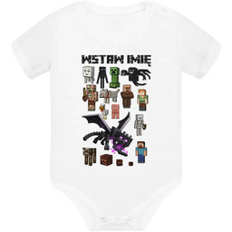 Minecraftowa ekipa - body dziecięce na prezent