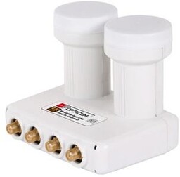 Konwerter Sat Monoblock Quad Opticum Wtyki F