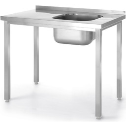 Basen zlew jednokomorowy prawy Budget Line STAL 1000