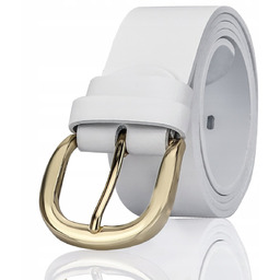 SKÓRZANY Damski PASEK BIAŁY 150 cm Do SPODNI