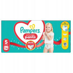 Pieluchomajtki Pampers Active Baby, rozmiar 5, 96 szt,