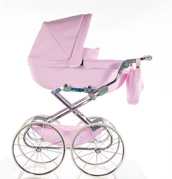Wózek lalkowy - Princess Pink