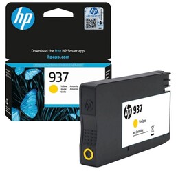 Tusz Oryginalny HP 937 (4S6W4NE) (Żółty)