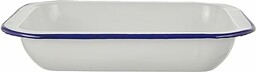 Ibili prostokątny głęboki talerz Blanca 27 cm, porcelana,