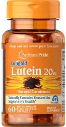 Puritan''s Pride Luteina 20 mg - 60 kapsułek
