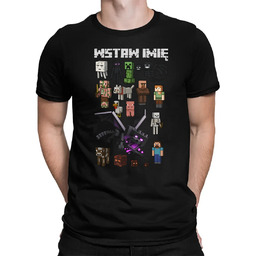 Minecraftowa ekipa - męska koszulka na prezent