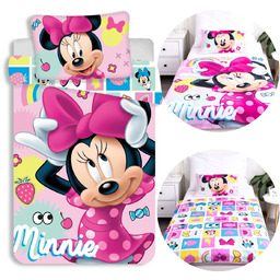 DISNEY Myszka Minnie BAWEŁNIANA pościel na zamek, dziecięca