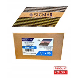 Gwoździe do gwoździarki łączone papierem 3,1x90 Pierścień 2000