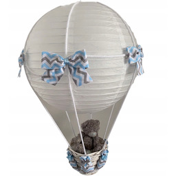 Lampa Latający Balon z misiem Zyg Zag Niebieski
