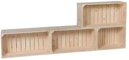 ČistéDřevo Skrzynki drewniane meblościanka 160 60 24 cm