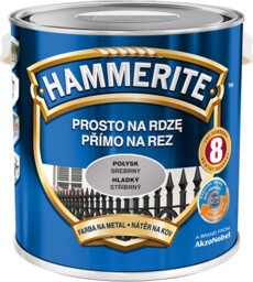 HAMMERITE Farba na rdzę Połysk Srebrny 2,5L