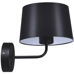 Lumes Czarny klasyczny kinkiet z włącznikiem - S914