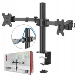 Hama biurkowy Uchwyt Do Monitora 2 ekrany